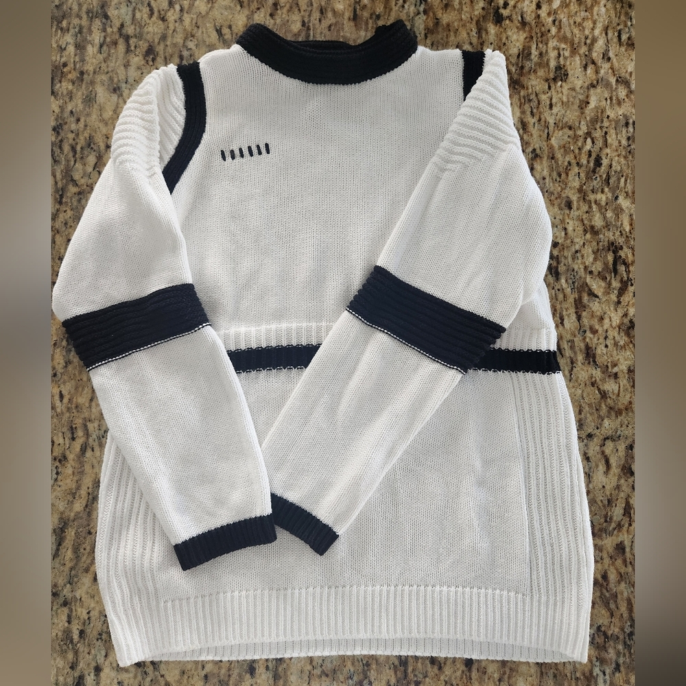 Her Universe Star Wars Stormtrooper Black and White Knit Sweater